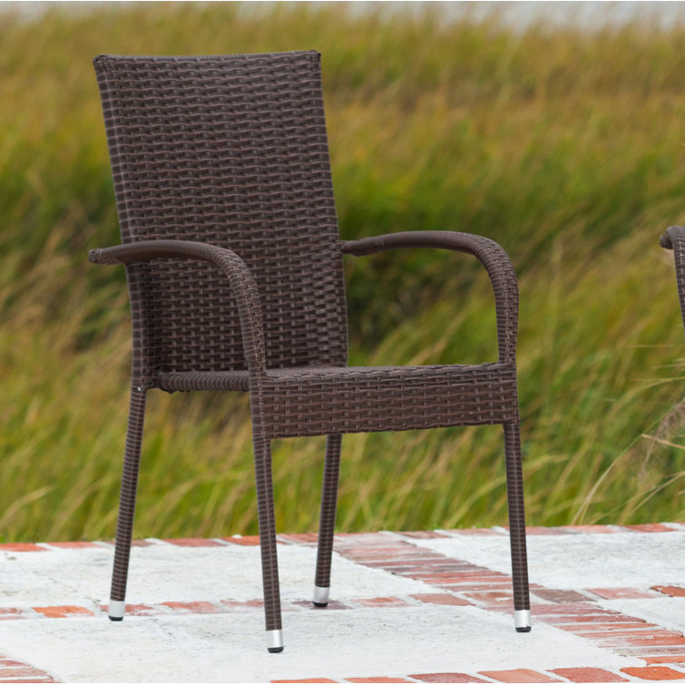 Balkene Home Morgan Stacking Patio Dining Chair Reviews Wayfair